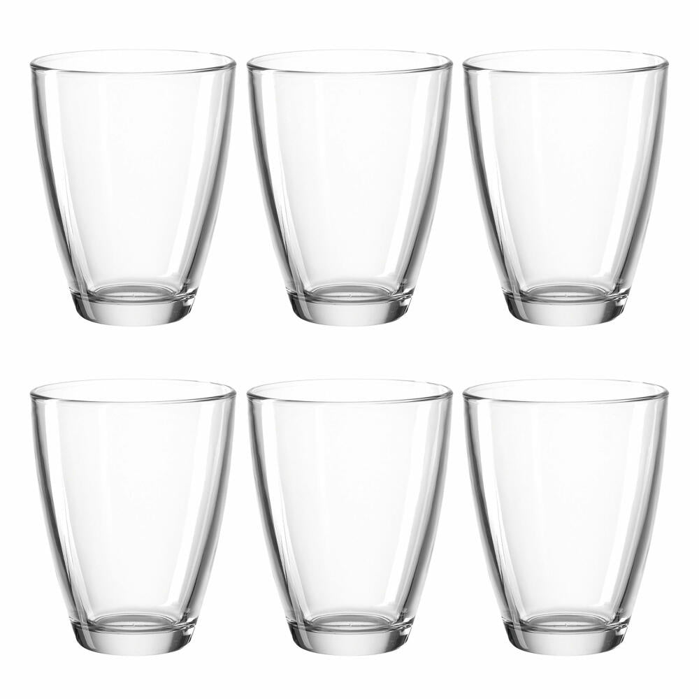 montana: :today drinking glass, set of 6, juice cup, water glass, juice glass, drinking cup, glass, 220 ml, 057399