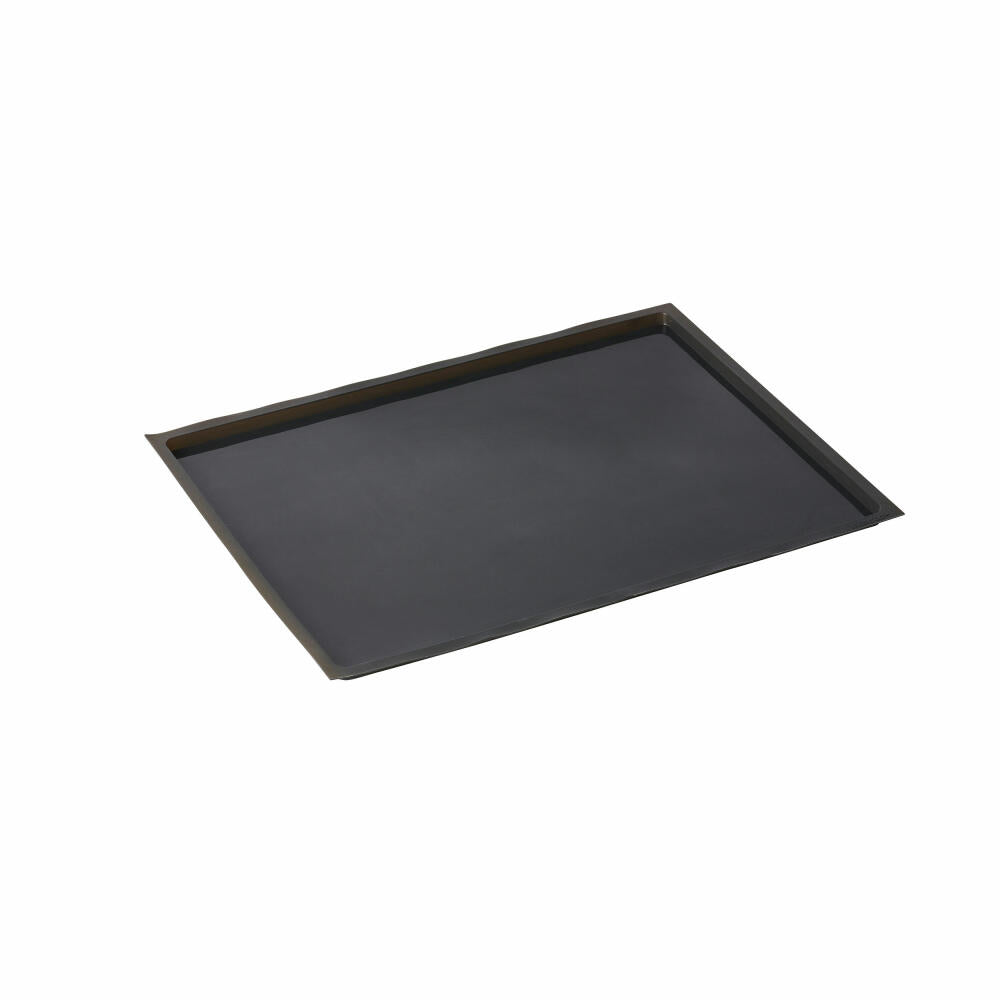 Mastrad Biskuit-Backform, Backmatte für Biskuitteig, Silikon, Schwarz, 40 x 30 cm, F45914