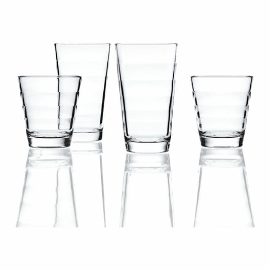 Leonardo Onda glass set 12 pcs., drinking glass, glasses, clear glass, glass, 230 ml / 320 ml, 11019