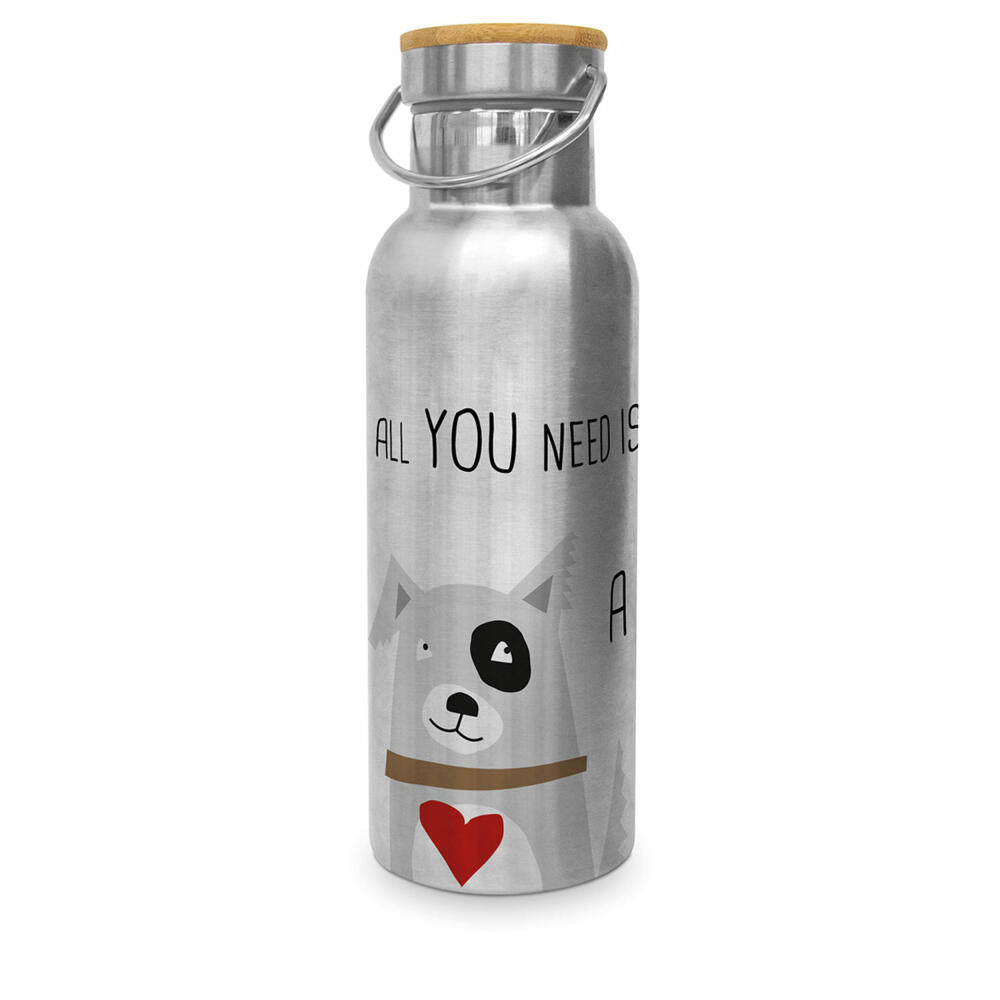 PPD Love and Dog Steel Bottle, Thermoflasche, Isoflasche, Thermo Flasche, Iso, 500 ml, 604220