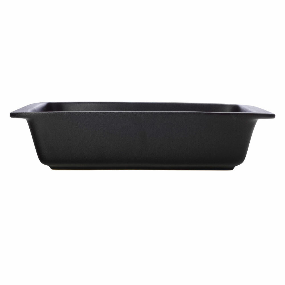 Maxwell &amp; Williams Caviar Black casserole dish, premium ceramic, black, 31 x 19.5 cm, HY0021