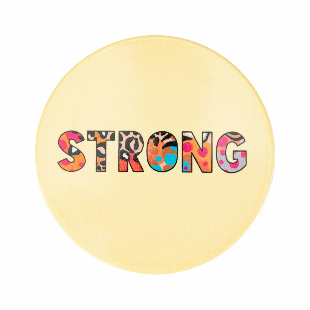 Maxwell &amp; Williams BE FIERCE Ceramic Coaster Strong, Coaster, Ceramic / Cork, 10 cm, DU0416