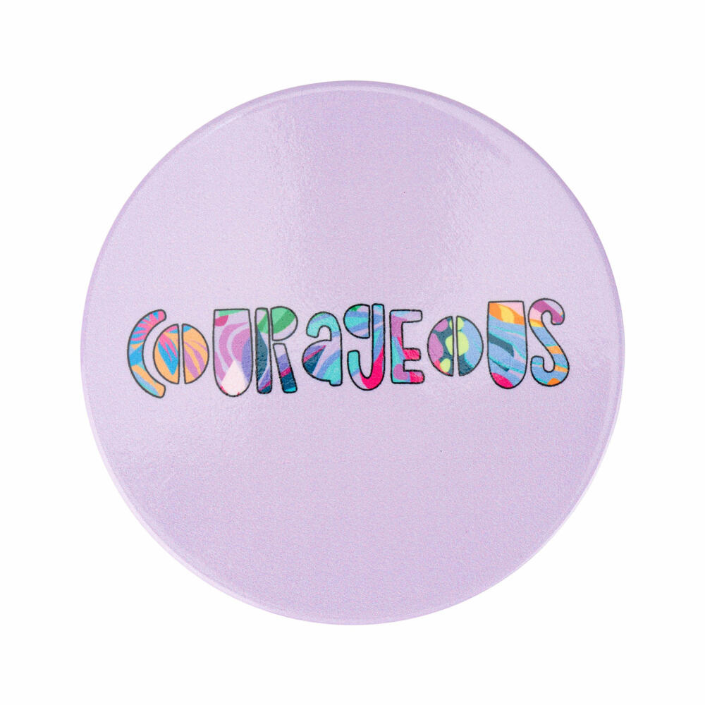 Maxwell &amp; Williams BE FIERCE Ceramic Coaster Courageous, Coaster, Ceramic / Cork, 10 cm, DU0414