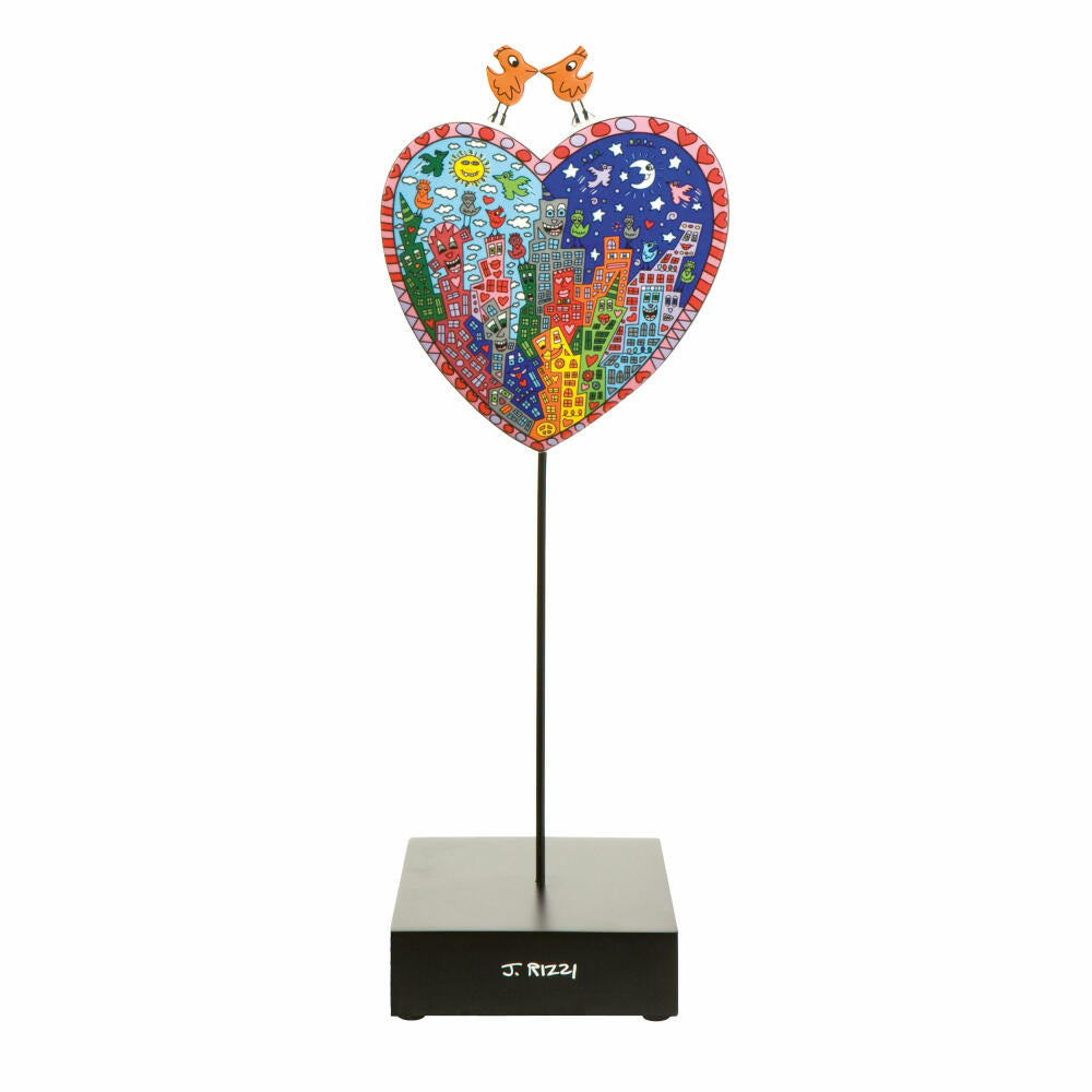 Goebel Its Heart Not to Love My City figurine, art figure, decoration, James Rizzi, porcelain, 33 cm, 26101531