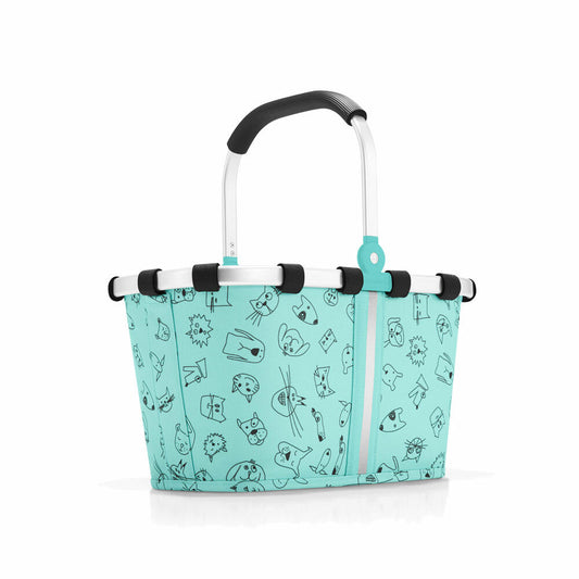 reisenthel carrybag xs kids, shopping basket, bag, basket for shopping, small, cats and dogs mint, IA4062