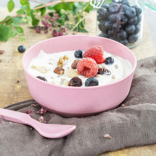 reer Growing Schale, 2er Set, Schüssel, Müslischale, Kindergeschirr, Kinder Geschirr, Rosa, 22084