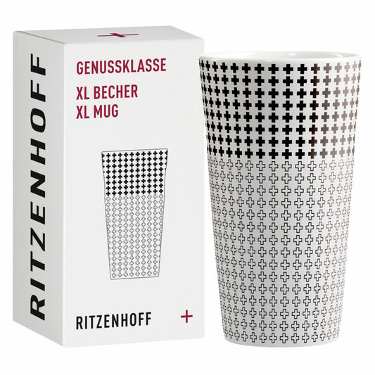 Ritzenhoff Kaffeetasse XL Genussklasse 003, Christine Kordes, Porzellan, 525 ml, 3741003