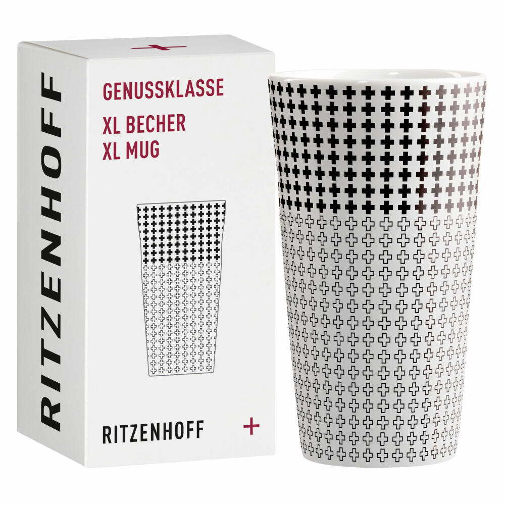 Ritzenhoff Coffee Cup XL Genussklasse 003, Christine Kordes, Porcelain, 525 ml, 3741003