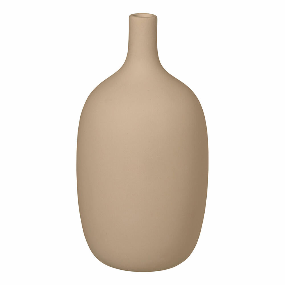 Blomus Vase Ceola, Dekovase, Blumenvase, Keramik, Nomad, H 21 cm, D 11 cm, 66176