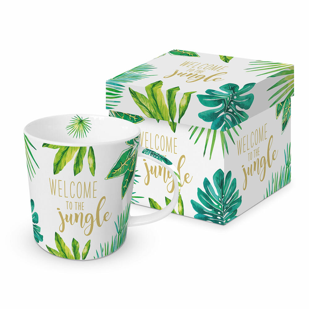 PPD Trend Mug Jungle Real Gold, in Geschenkbox, Tasse, Teetasse, Kaffee Becher, 350 ml, 603927