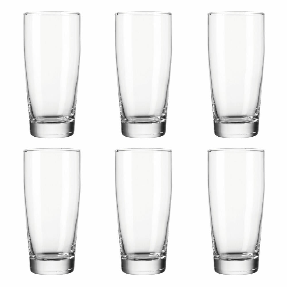 montana: :willi beer glass, set of 6, drinking glass, water glass, juice glass, long drink glass, beer glass, 300 ml, 010417