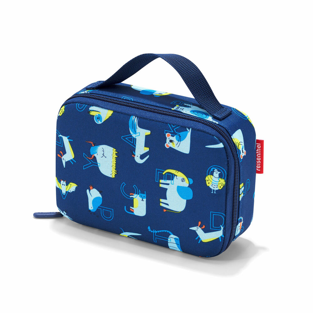 reisenthel thermocase kids, insulated bag, cool bag, lunch bag, lunch package, polyester fabric, ABC Friends Blue, 1.5 L, OY4066