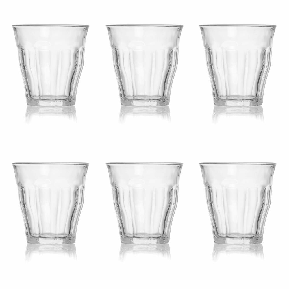 Ritzenhoff & Breker / Duralex Picardie Wasserglas, 6er Set, Cocktailglas, Glas, max. 250 ml, 162516