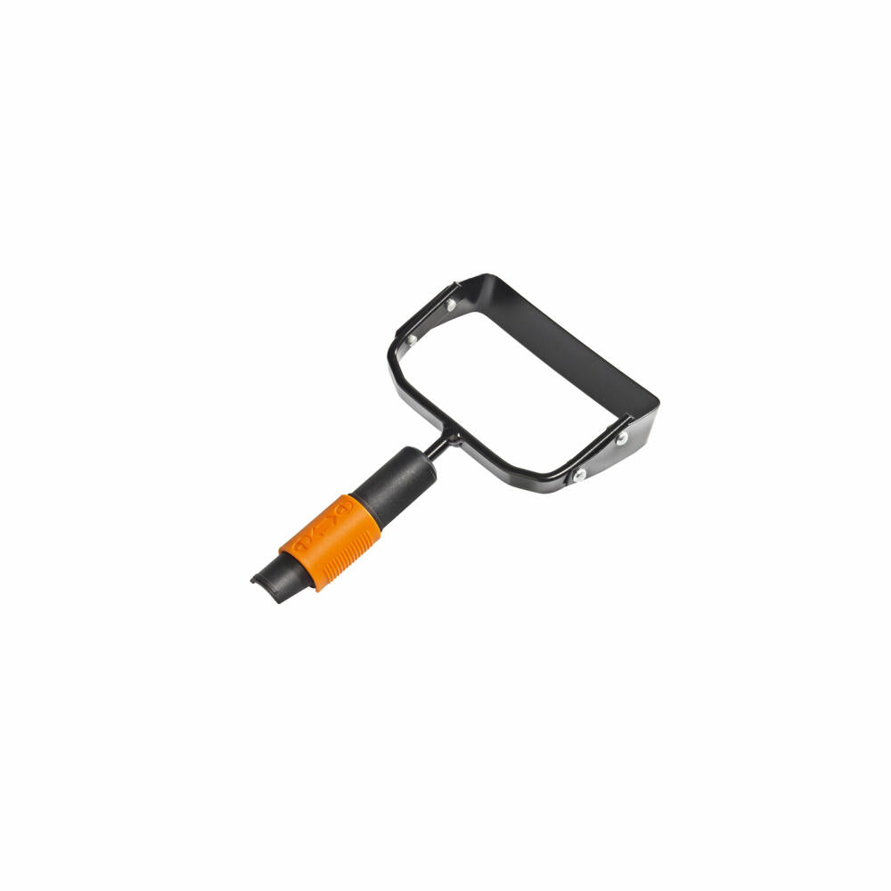 Fiskars QuikFit Jäter, Unkraut Entferner, Werkzeugkopf, Gartenzubehör, Stahl, Schwarz / Orange, 15.5 cm, 1000738