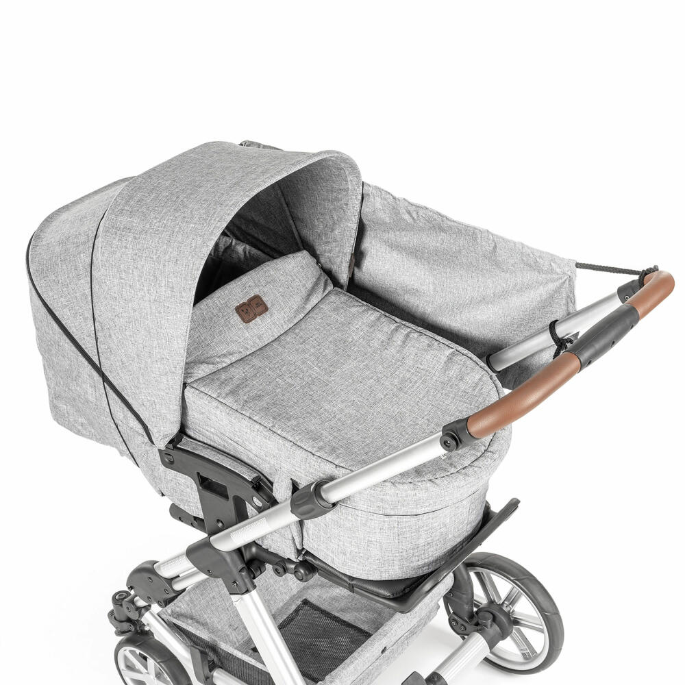 reer ShineSafe+ sun shade, sun protection, UV protection, stroller, grey melange, 84231