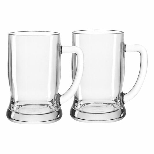 Leonardo Taverna beer mug, set of 2, beer mug, jug, beer glass, tankard, beer glass, glass mug, 500 ml, 49458