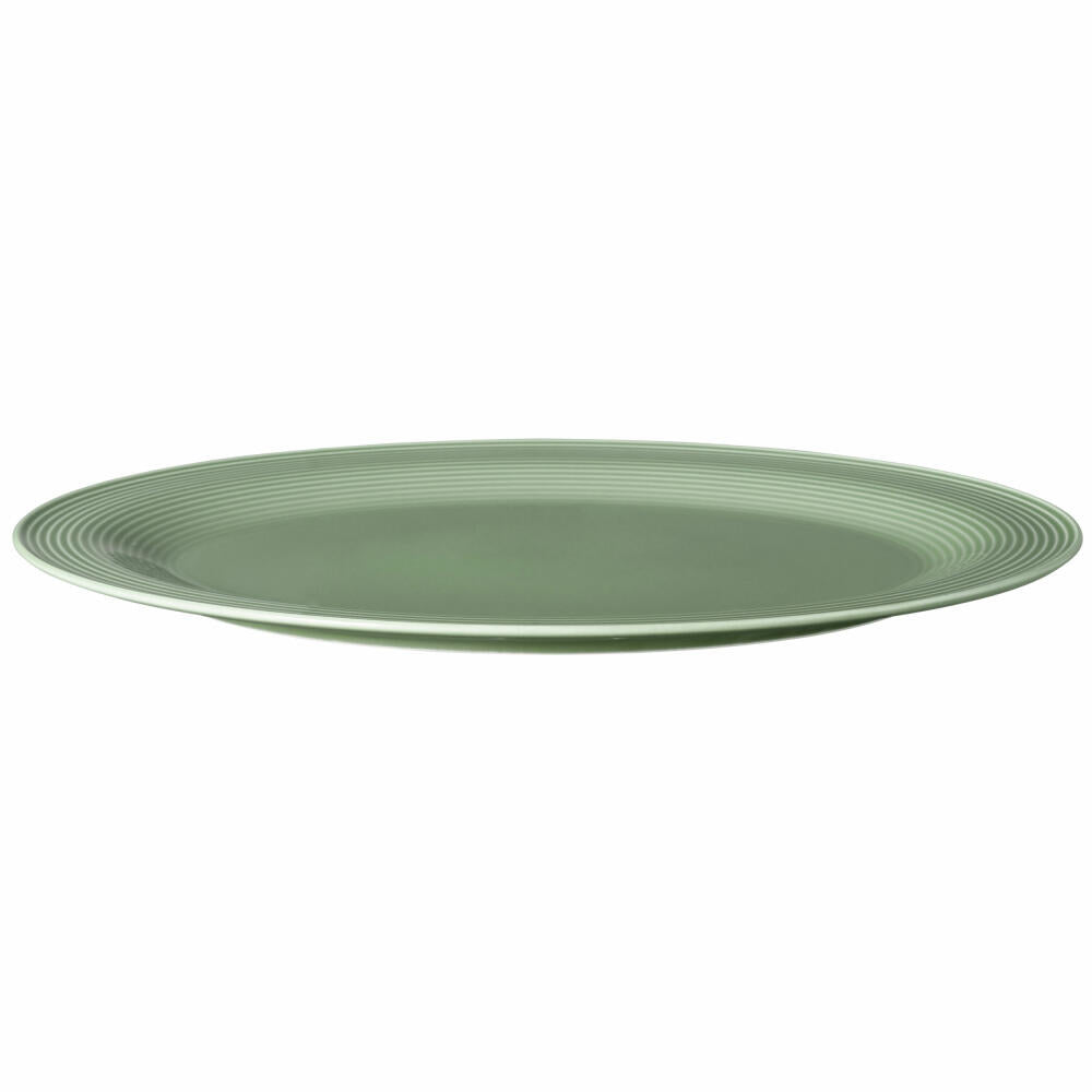 Seltmann Weiden Beat Platter, Serving Platter, Serving Plate, Porcelain, Sage Green, 35 x 28 cm, 001.771399