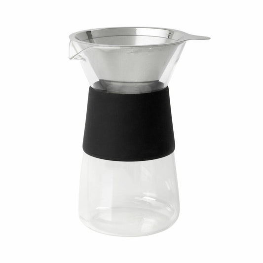 blomus GRANEO Kaffeezubereiter, M, Glas klar, Edelstahl poliert, Silikon, H 21.5 cm, T 15 cm, Ø 12.5 cm, V 0.8 l, 63691