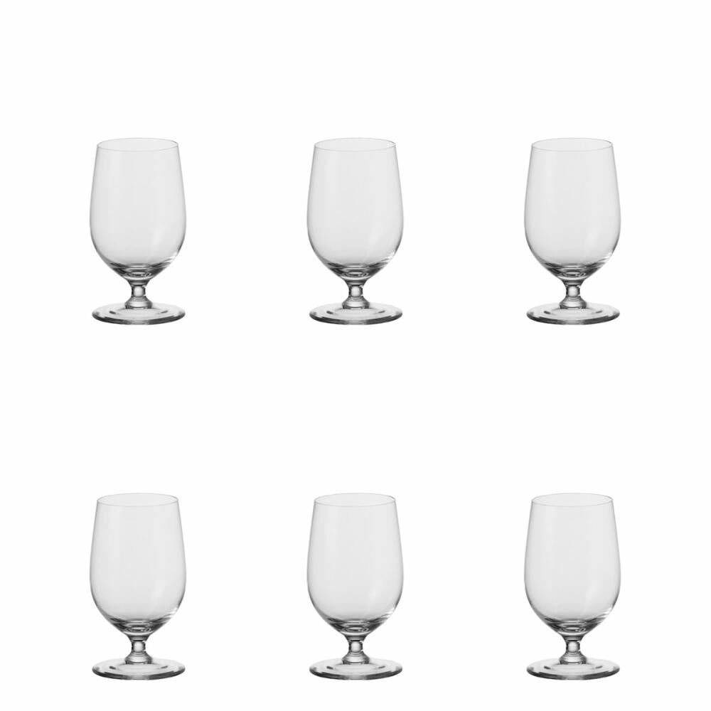 Leonardo Ciao+ Wasserglas 6er Set, Trinkglas, Saftglas, Glas, Extrem Stoßfest, 310 ml, 19839