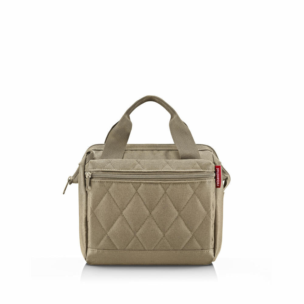 reisenthel allrounder cross, Crossbody-Reisetasche, Rhombus Olive, 4 L, MQ5046