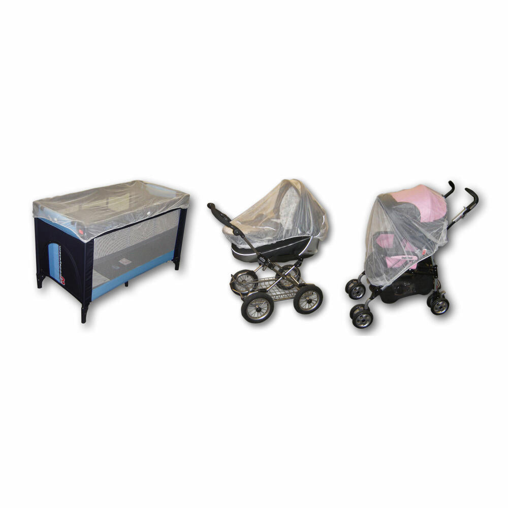 reer Universal Insektenschutz 3in1, Insekten Schutz, Moskitonetz, Kinderwagen, Babybett, 71545