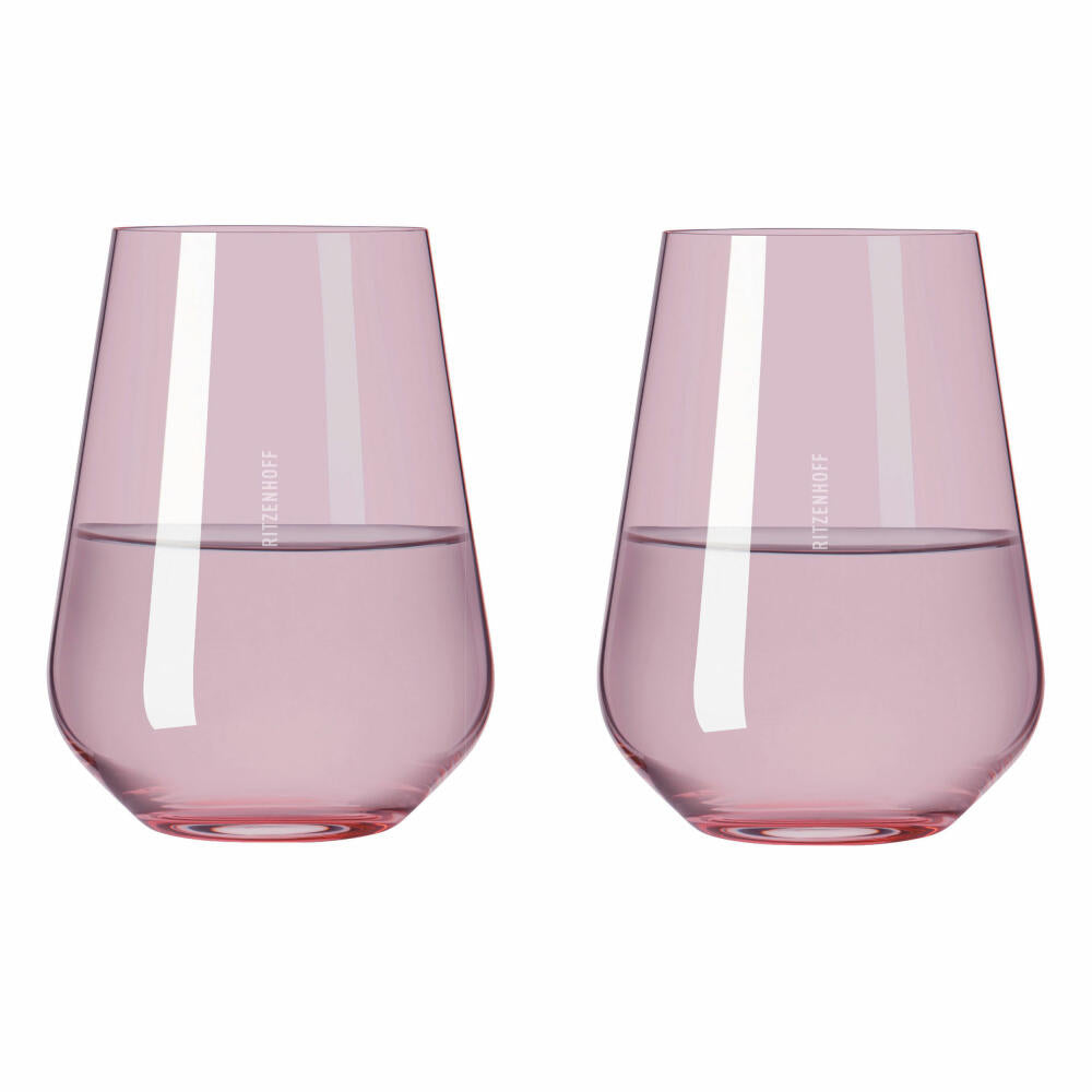 Ritzenhoff water glass set Fjordlicht 03, 2-piece, crystal glass, 540 ml, 3651003