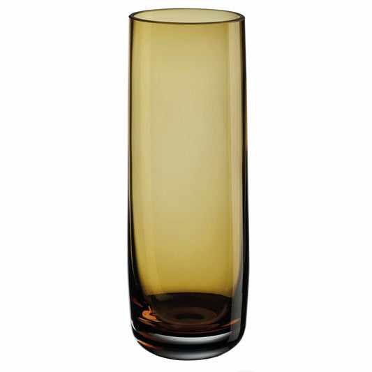 ASA Selection ajana Vase / Windlicht amber, Blumenvase, Dekovase, Glas, Gelb, H 22 cm, 88013009