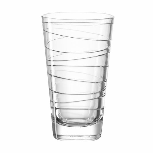 Leonardo Vario Struttura Drinking Glass Large, Water Glass, Juice Glass, Glass, Clear, 200 ml, 19450