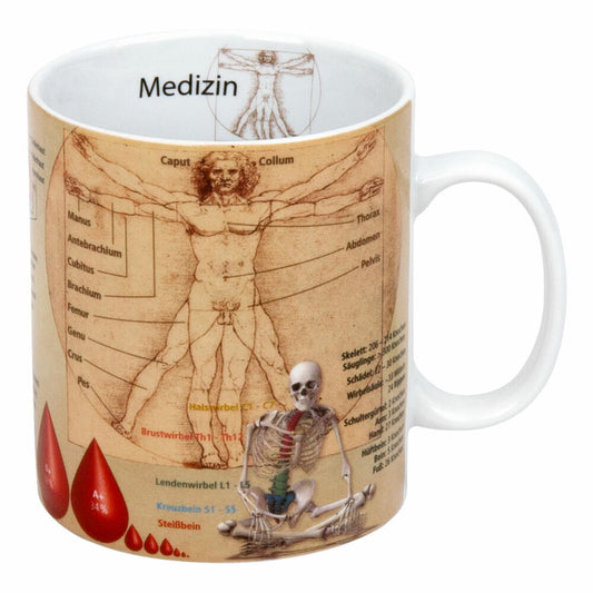 Könitz Knowledge Mug Medicine, Coffee Mug, Tea Cup, Cup, Porcelain, 460ml, 1113301709