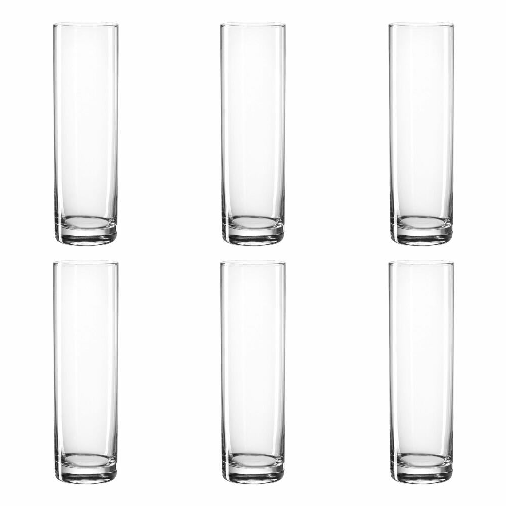 montana: :fiori Grande Vase, set of 6, flower vase, decorative vase, glass vase, flowers, glass, 27 cm, 011127