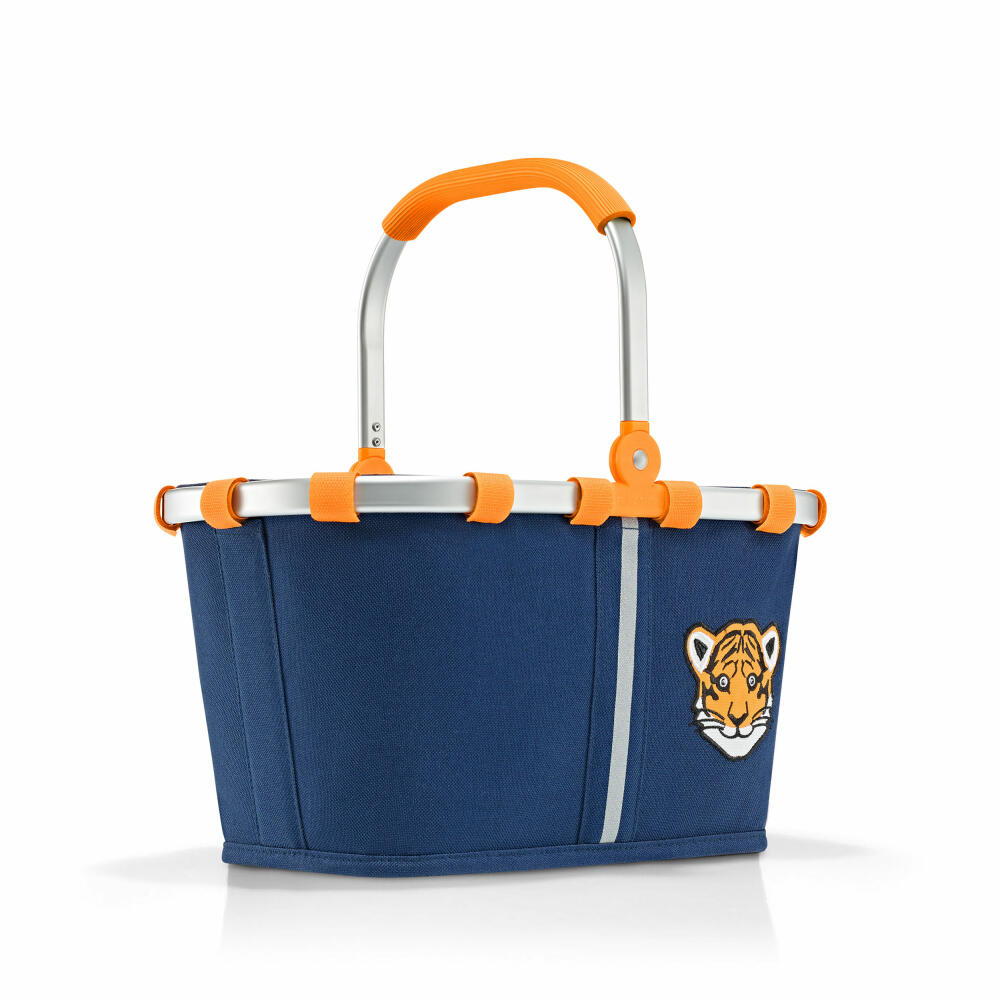 reisenthel carrybag XS kids, shopping basket, basket, picnic basket, carrying bag, polyester fabric, Tiger Navy, 5 L, IA4077