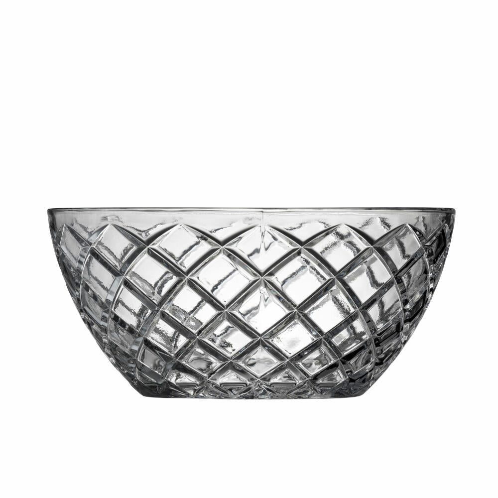 Lyngby Glass Salad Bowl Sorrento, Serving Bowl, Bowl, Glass, Clear, 24 cm, 29035