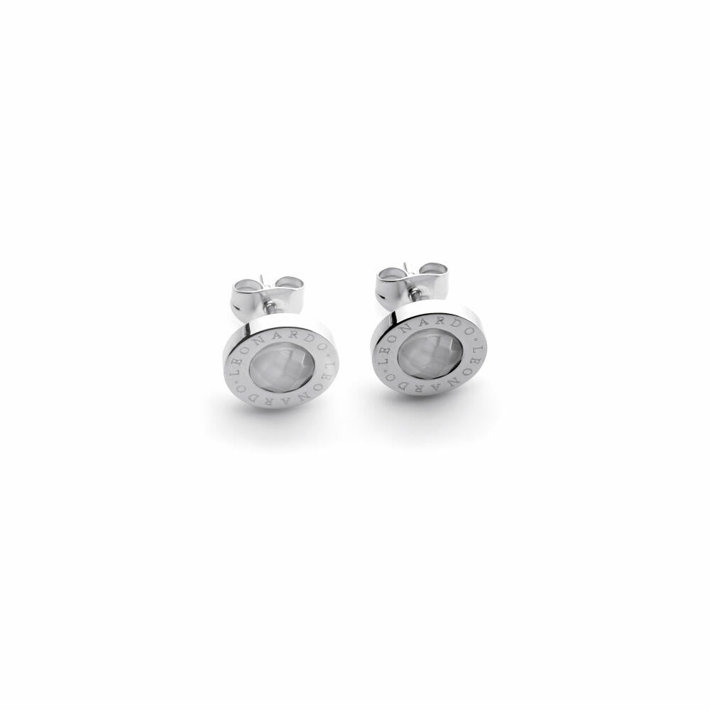 Leonardo Jewels Matrix Classics Stud Earrings, Earrings, Earrings, Silver / White, 011251