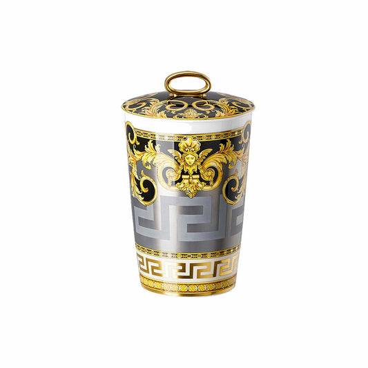 Rosenthal Versace Tischlicht 2-tlg. mit Duftwachs Prestige Gala, Materialmix, 14 cm, 14402-403637-24868