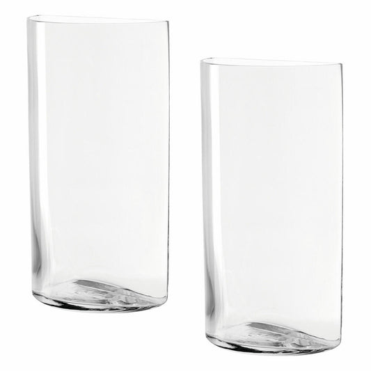 Leonardo Centro Vase Semicircle, set of 2, flower vase, glass vase, table vase, decorative vase, flowerpot, glass, 34 cm, 046944