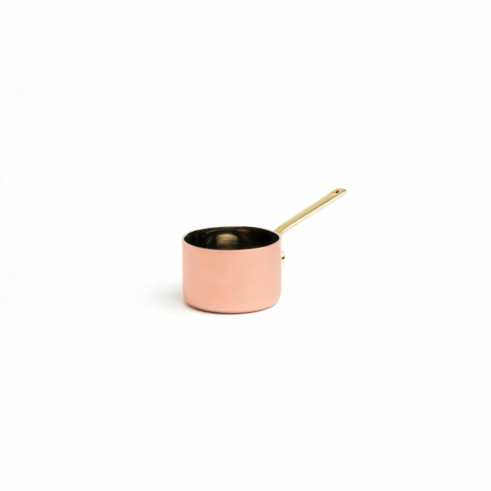 Comas Mini Saucepan Gourmet Dual, Saucepan, Stainless Steel, Copper, Copper-Coloured, 7 cm, 7491