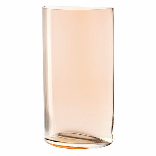 Leonardo Centro Vase Semicircle, Flower Vase, Glass Vase, Table Vase, Decorative Vase, Flowerpot, Glass, Cinnamon / Brown, 34 cm, 046955