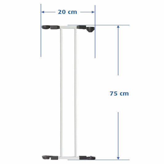 reer MyGate Absperrgitter Verlängerung 20 cm, Schutzgitter, Kinder Sicherung, individuelle Gitterzusammenstellung, 46720