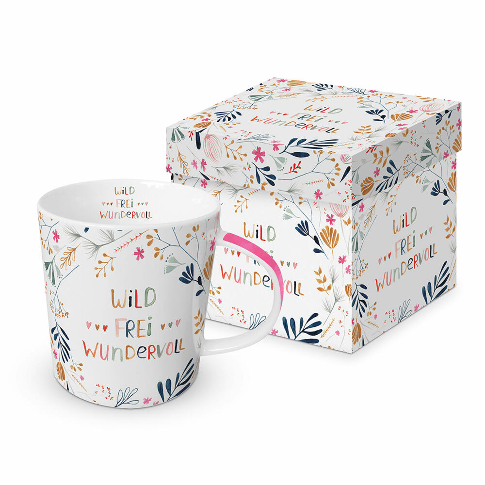 PPD Trend Mug Wild Free Wonderful, in gift box, cup, tea cup, coffee mug, 350 ml, 603814