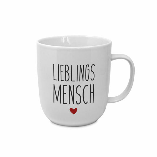 PPD Lieblings Mensch Single Mug, Tasse, Teetasse, Kaffetasse, Kaffee Becher, New Bone China, 400 ml, 164102104