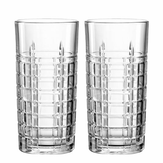 montana Trinkglas :square 2er Set, Longdrinkgläser, Kalk-Natron-Glas, Klar, 350 ml, 040839