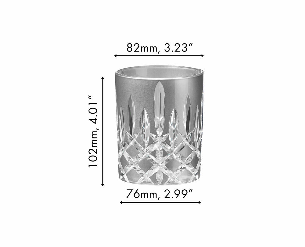 Riedel Tumbler Laudon, Whiskybecher, Glas, Kristallglas, Silbern, 295 ml, 1515/02S3S