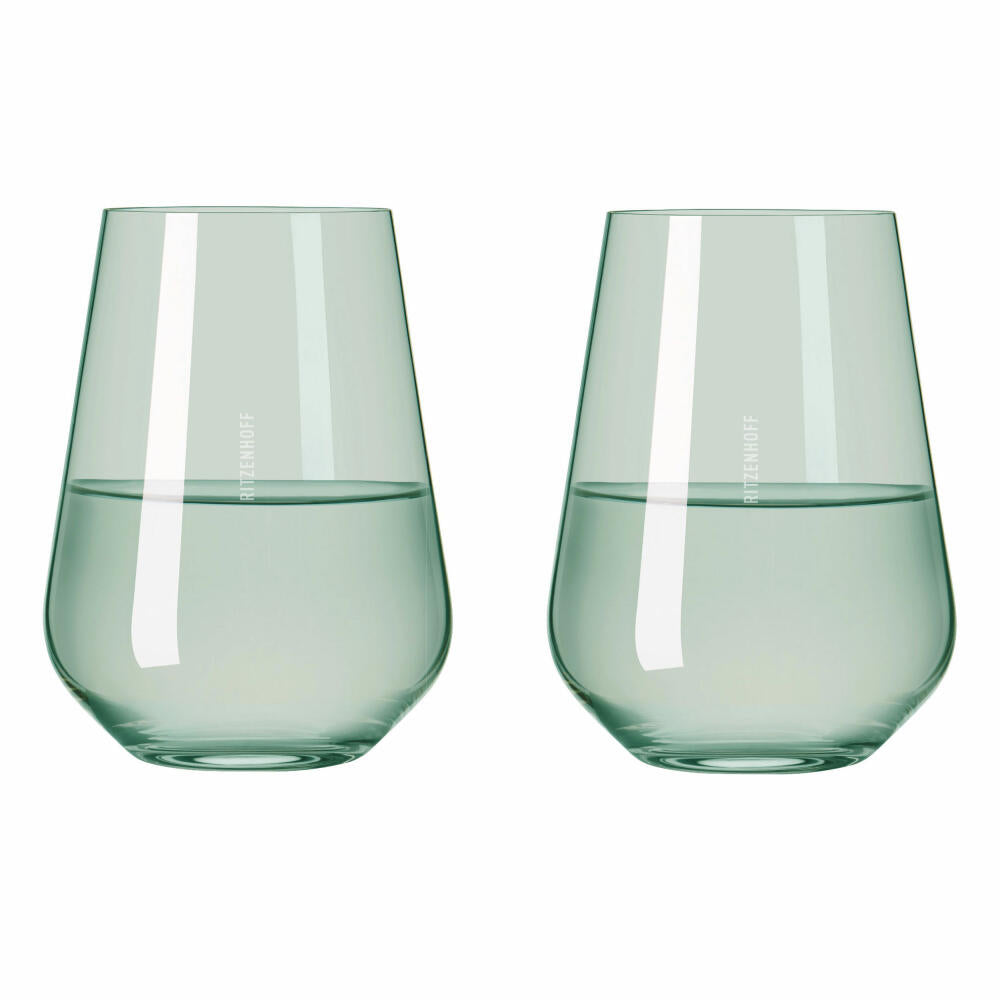 Ritzenhoff Wasserglas-Set Fjordlicht 04, 2-teilig, Kristallglas, 540 ml, 3651004