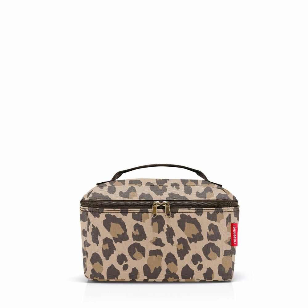 reisenthel beautycase, cosmetic bag, recycled polyester fabric, Leo Macchiato, 4 L, FF6048