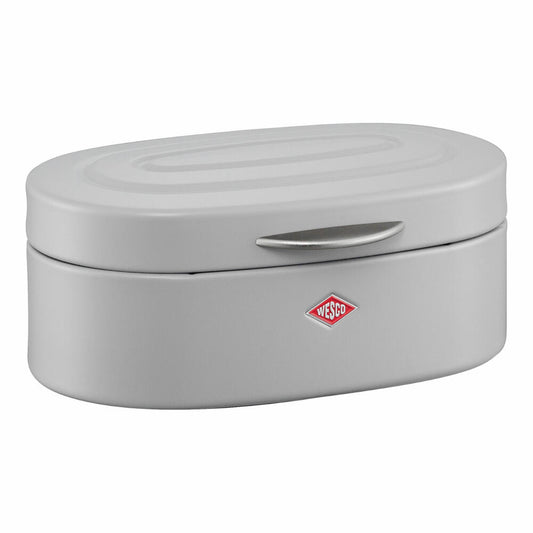 Wesco Mini Elly bread bin, bread box, bread container, storage, sheet steel, metal, cool grey matt, 236001-79