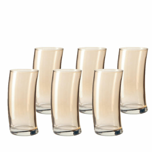 Leonardo Swing Longdrinkglas 6er Set, Cocktailglas, Cocktail, Becher, Glas, Marrone, 350 ml, 14797