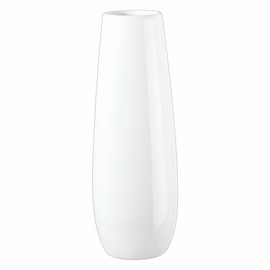 ASA Selection Ease Vase, Raumdekoration, Blumenvase, Keramik, Weiß, H 32 cm, 91032005