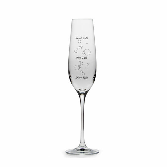 Donkey Products Champagne Glass Glass of Talk, Mood Glass in Gift Box, Glass, 200 ml, 210815