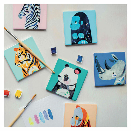 Maxwell & Williams Pete Cromer Untersetzer Panda, Coaster, Keramik, Kork, Bunt, 9.5 x 9.5 cm, DU0230