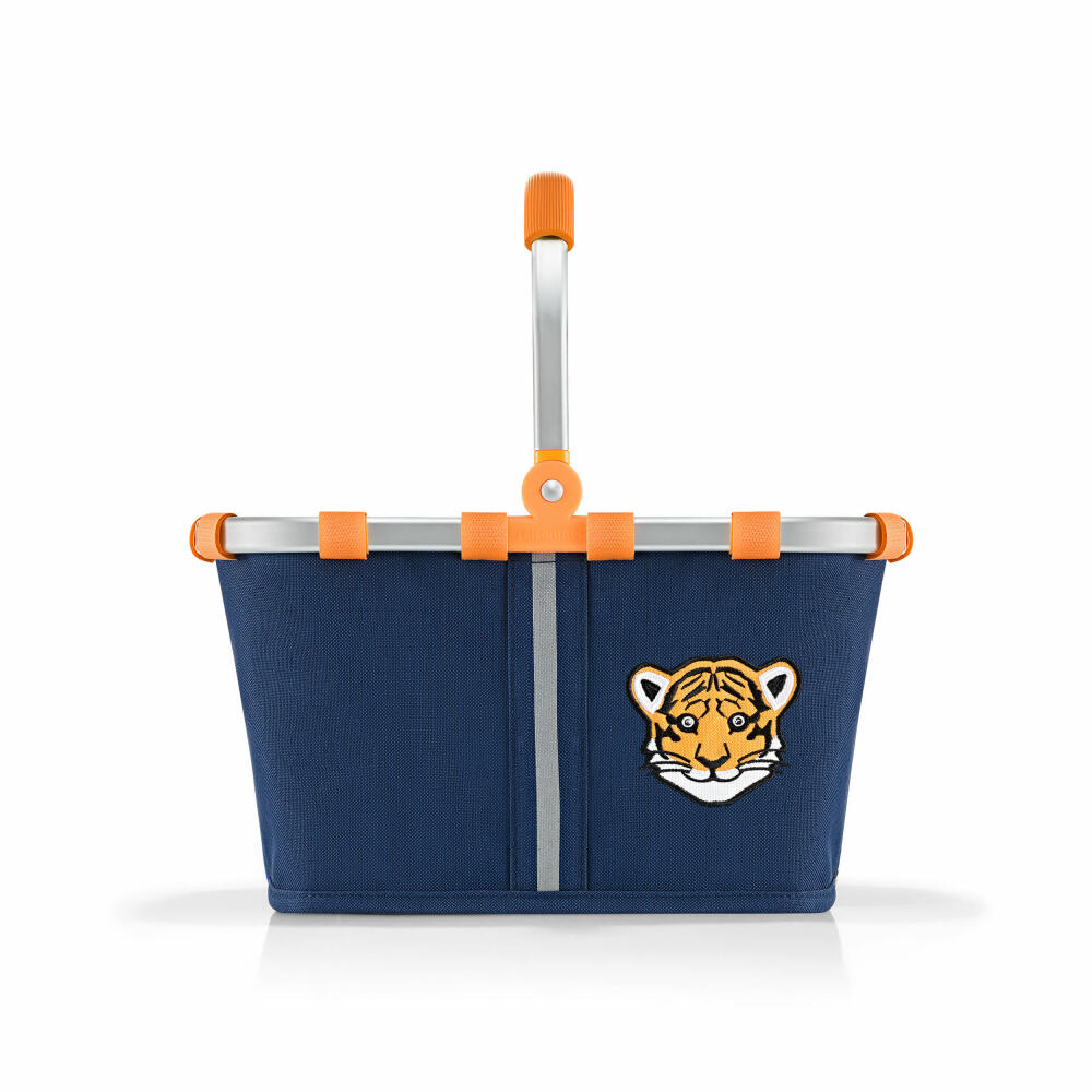 reisenthel carrybag XS kids, shopping basket, basket, picnic basket, carrying bag, polyester fabric, Tiger Navy, 5 L, IA4077